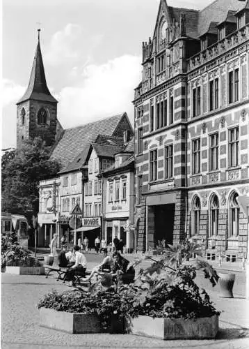 AK, Erfurt, Blick vom Anger in die Hermann-Jahn-Str. 1977