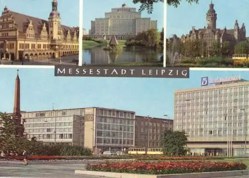 AK, Leipzig, vier Abb., 1968
