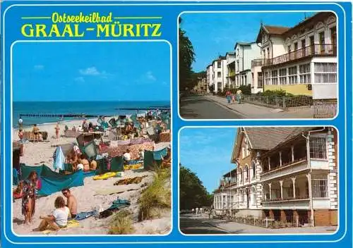 AK, Ostseeheilbadbad Graal-Müritz, drei Abb., um 1991