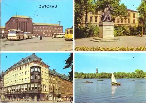 AK, Zwickau Sachs., vier Abb., 1972
