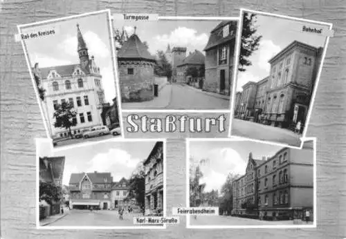 AK, Staßfurt, fünf Abb., 1963