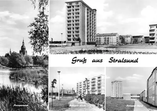 AK, Stralsund, vier Abb., Neubauten, 1973