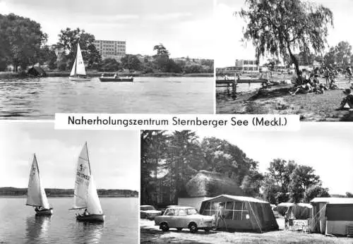 AK, Sternberg Meckl., Naherholungszentrum Sternberger See, vier Abb., 1975