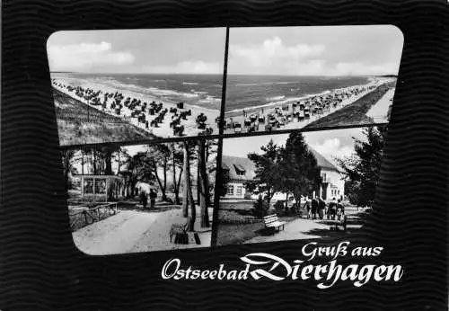 AK, Ostseebad Dierhagen, vier Abb., gestaltet, 1964