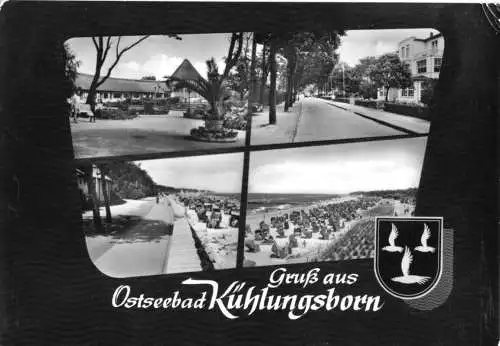 AK, Ostseebad Kühlungsborn, vier Abb., gestaltet, 1964