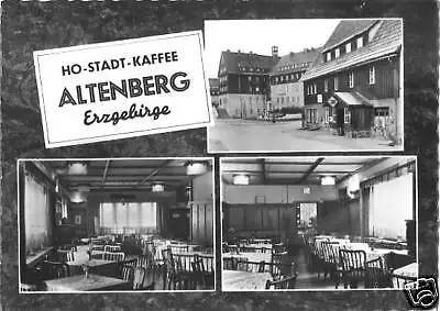 AK, Altenberg Erzgeb., drei Abb., HO-Stadt-Kaffee, 1962