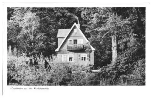 AK, Waltershausen Thür., Landhaus a. Kräuterwiese, 1955