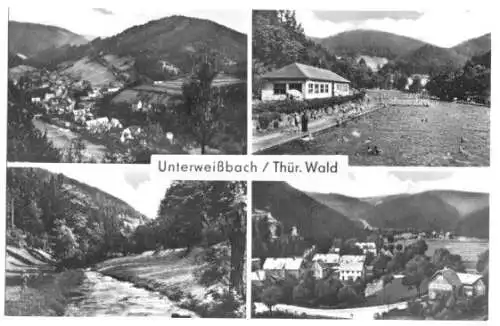 AK, Unterweißbach Thür. Wald, vier Abb., 1967