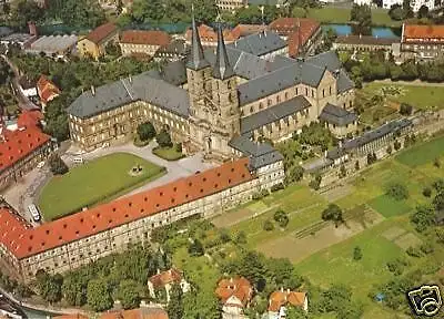 AK, Bamberg, Kloster Michaelsberg, Luftbild, ca. 1980