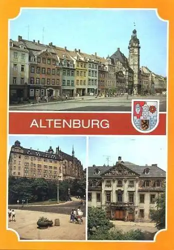 AK, Altenburg, 3 Abb., u.a. Seckendorffsches Palais