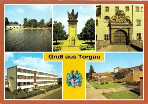 AK, Torgau, fünf Abb., 1985