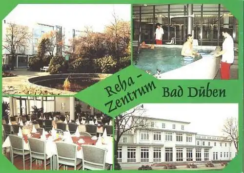 AK, Bad Düben, 4 Abb., Reha-Zentrum, ca. 1998