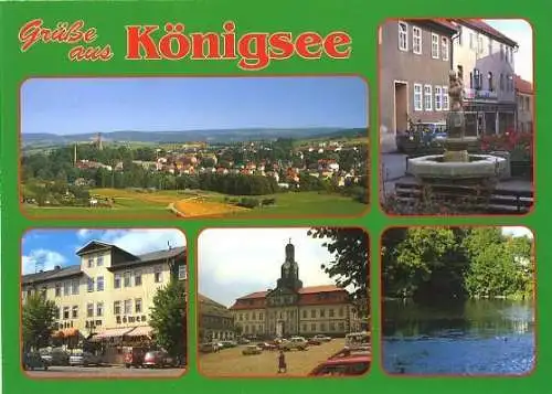 AK, Königsee, Thür., 5 Abb., u.a. Übersicht, ca. 1995