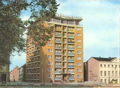 AK, Rostock, Hochhaus, 1962