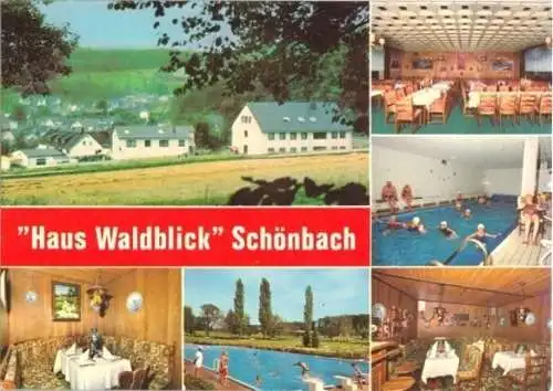 AK, Herborn Schönbach, "Haus Waldblick", 6 Abb., 1985