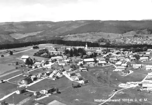 AK, Höchenschwand Schwarzw., Luftbildansicht, um 1975