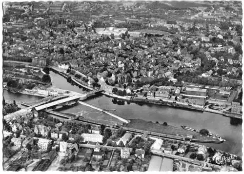 AK, Hameln Weser, Luftbildansicht, 1954