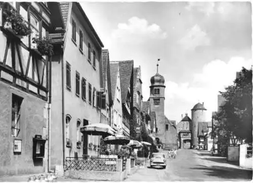 AK, Langenburg Württ., Straßenpartie, um 1970