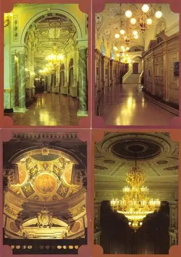 AK-Mappe mit 11 (10+1) Color-AK, Dresden, Semperoper, 1987