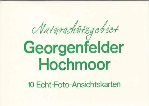 AK-Mappe mit 9 (-1) Foto-AK, Zinnwald-Georgenfeld, Georgenfelder Hochmoor, 1978