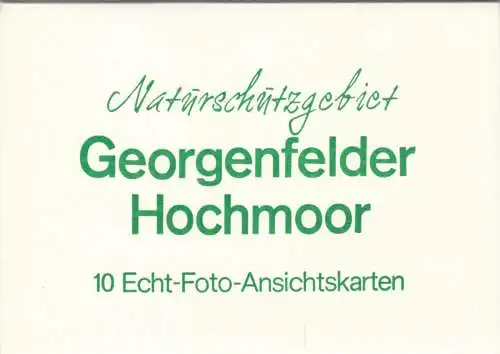 Ansichtskarte-Mappe mit 9 (-1) Foto-Ansichtskarte, Zinnwald-Georgenfeld, Georgenfelder Hochmoor, 1978