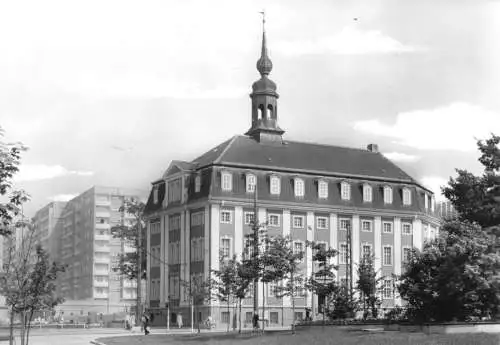 Ansichtskarte, Gera, Blick zum Museum, 1981