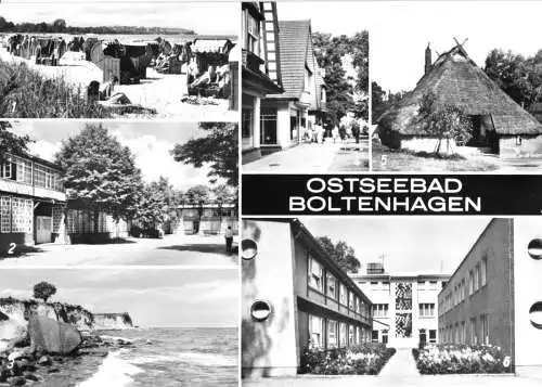 Ansichtskarte, Ostseebad Boltenhagen, sechs Abb., 1975