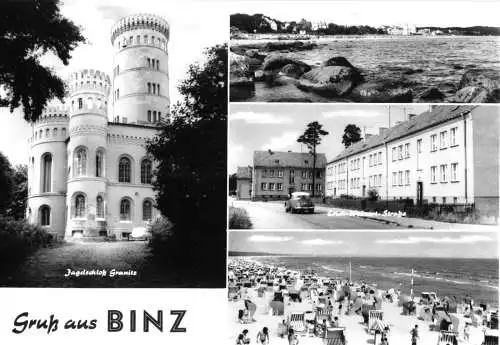 Ansichtskarte, Ostseebad Binz Rügen, vier Abb., 1981