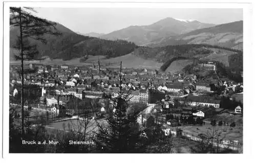 Ansichtskarte, Bruck a. d. Mur, Teilansicht, 1939