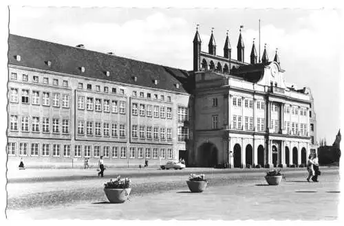 Ansichtskarte, Rostock, Rathaus, 1960