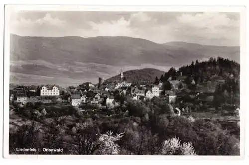 AK, Lindenfels im Odw., Gesamtansicht, 1940