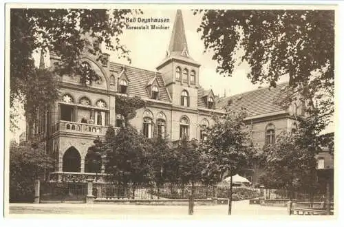 AK, Bad Oeynhausen, Kuranstalt Weidner, um 1930