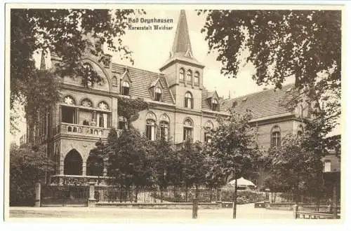 Ansichtskarte, Bad Oeynhausen, Kuranstalt Weidner, um 1930