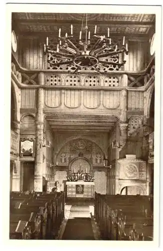 AK, Hahnenklee Harz, Ev. Luth. Kirche, innen, um 1936