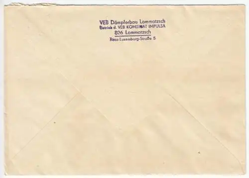 AFS, VEB Kombinat Impulsa, Dämpferbau Lommatzsch, o Lommatzsch, 826, 8.8.72