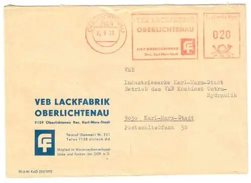 AFS, VEB Lackfabrik Oberlichtenau, o Oberlichtenau, 9109, 20.9.73