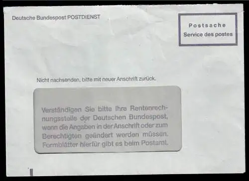 Vier verschiedene Umschläge, Postsachen, verschiedene Zeiten