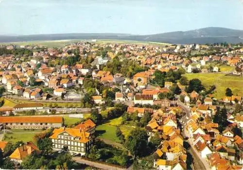 Ansichtskarte, Clausthal-Zellerfeld, Luftbild-Teilansicht, 1971