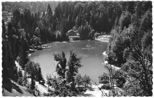 AK, Oberaudorf Inn, Luegsteinsee, 1956