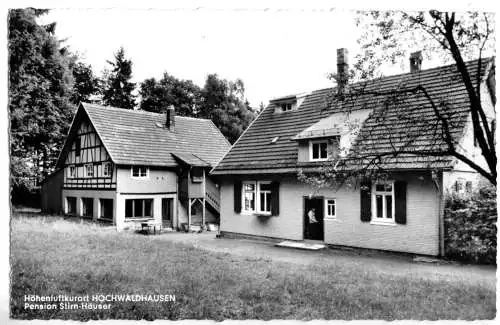 AK, Hochwaldhausen, Gasthaus "Zur schönen Aussicht", Pension Stirn-Häuser, 1962