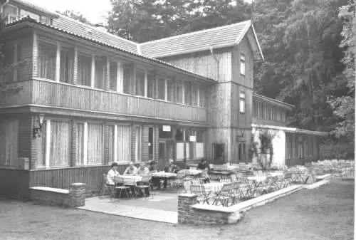 Ansichtskarte, Blankenburg Oesig Harz, Betriebsferienheim "Waldfrieden", 1984