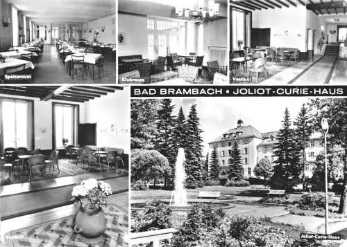 Ansichtskarte, Bad Brambach, Juliot-Curie-Haus, fünf Abb., 1971