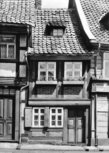 Ansichtskarte, Wernigerode, Das kleinste Haus der Stadt, 1977
