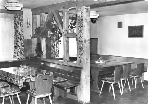 Ansichtskarte, Meimers Kr. Bad Salzungen, Gemeindegaststätte, Gastraum, 1979