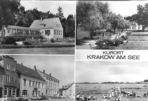 AK, Krakow am See, vier Abb., 1985