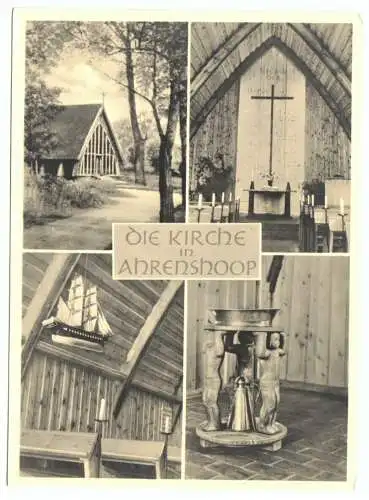 AK, Ostseebad Ahrenshoop, Kirche, vier Abb., 1964