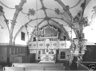 Ansichtskarte, Burgk, Schloßkapelle mit Silbermann - Orgel, 1976