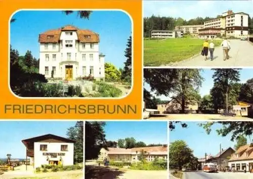 Ansichtskarte, Friedrichsbrunn Kr. Quedlinburg, sechs Abb., 1988