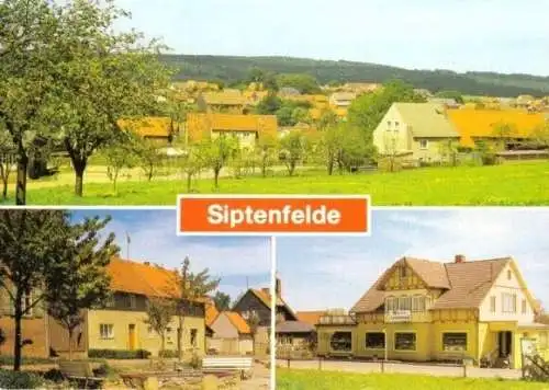 Ansichtskarte, Siptenfelde Kr. Quedlinburg, drei Abb., 1986