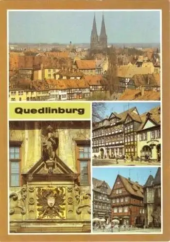 AK, Quedlinburg, vier Abb., Version 2, 1987